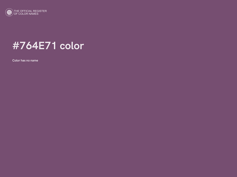 #764E71 color image