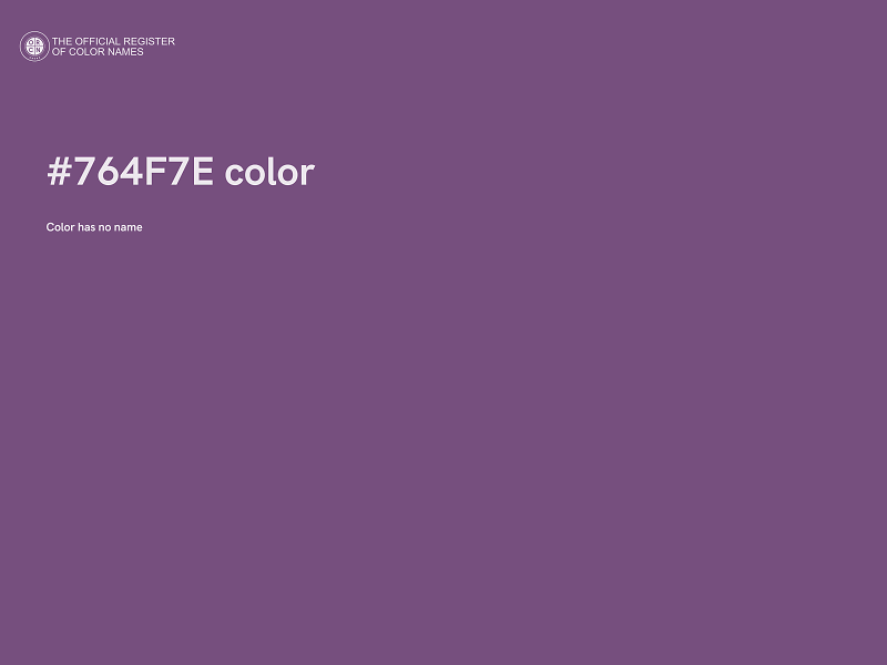 #764F7E color image