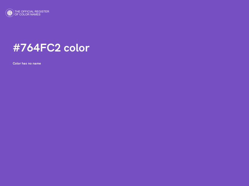 #764FC2 color image