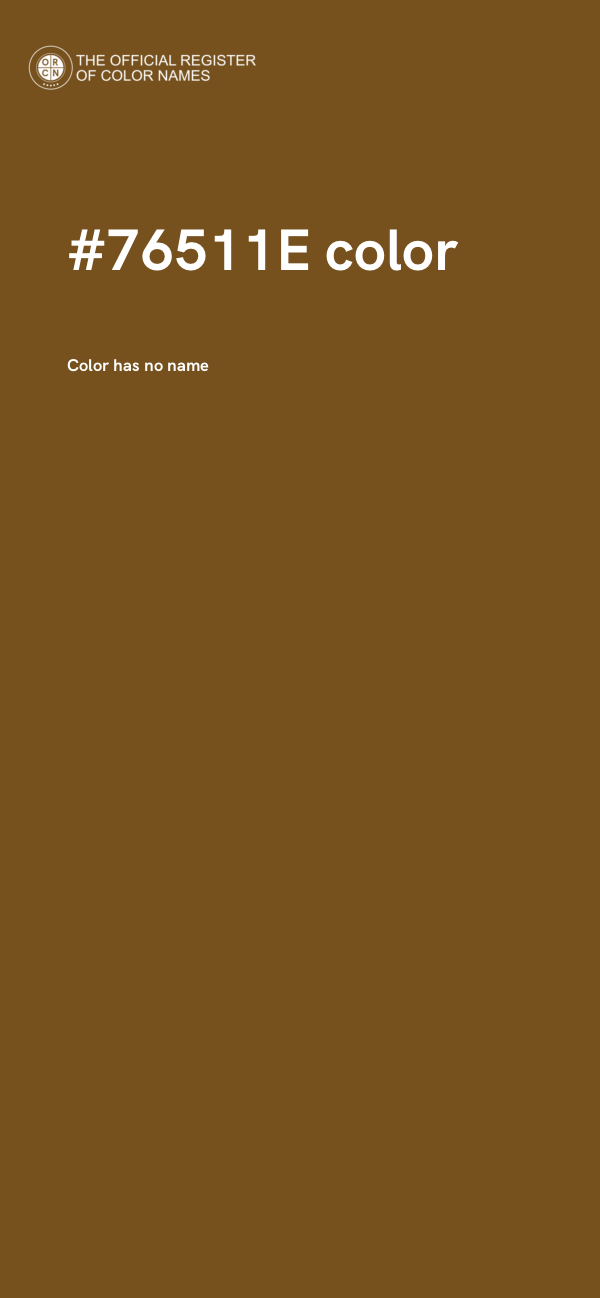 #76511E color image