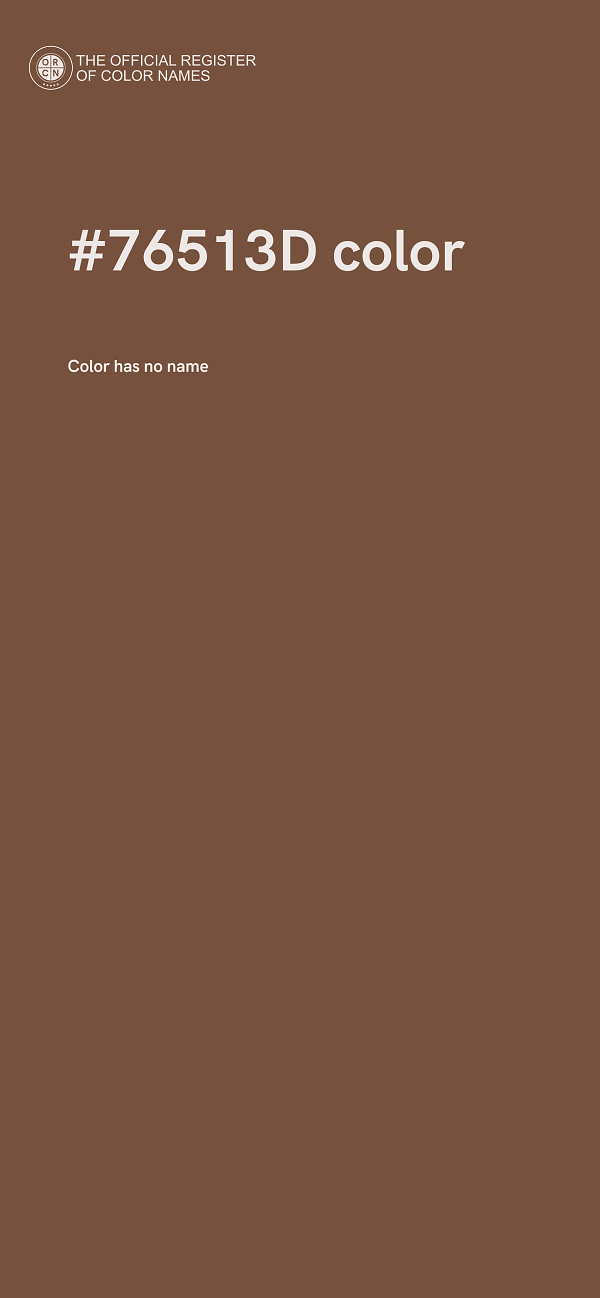 #76513D color image