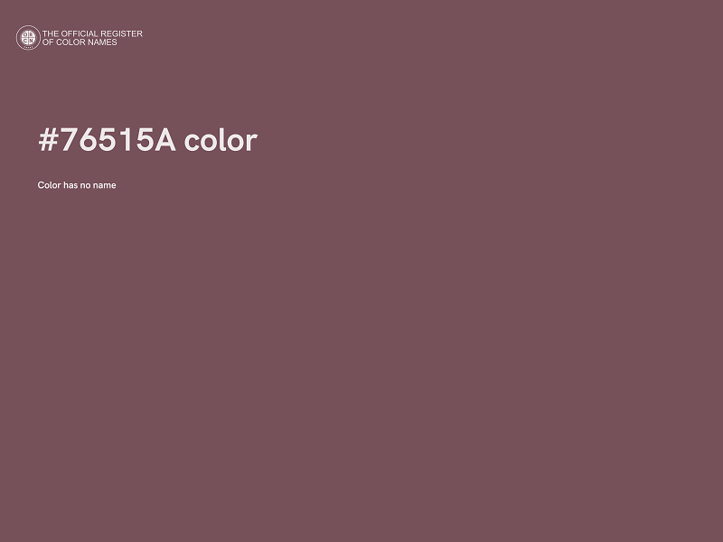 #76515A color image