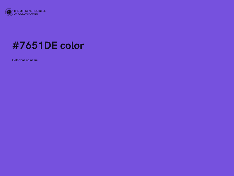#7651DE color image
