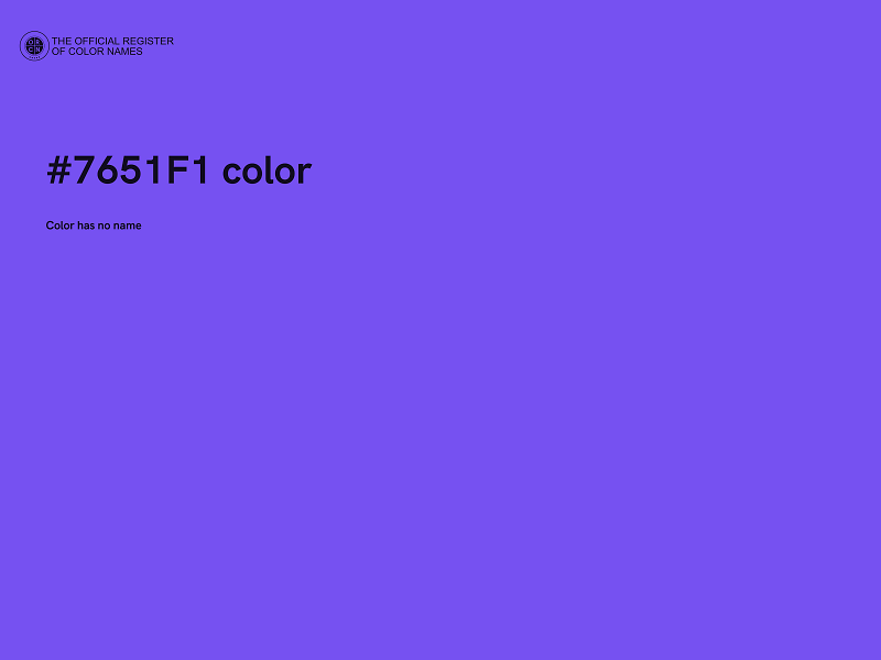 #7651F1 color image