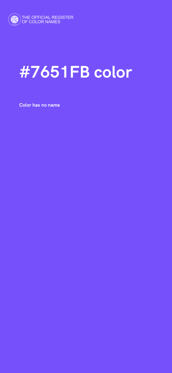 #7651FB color image