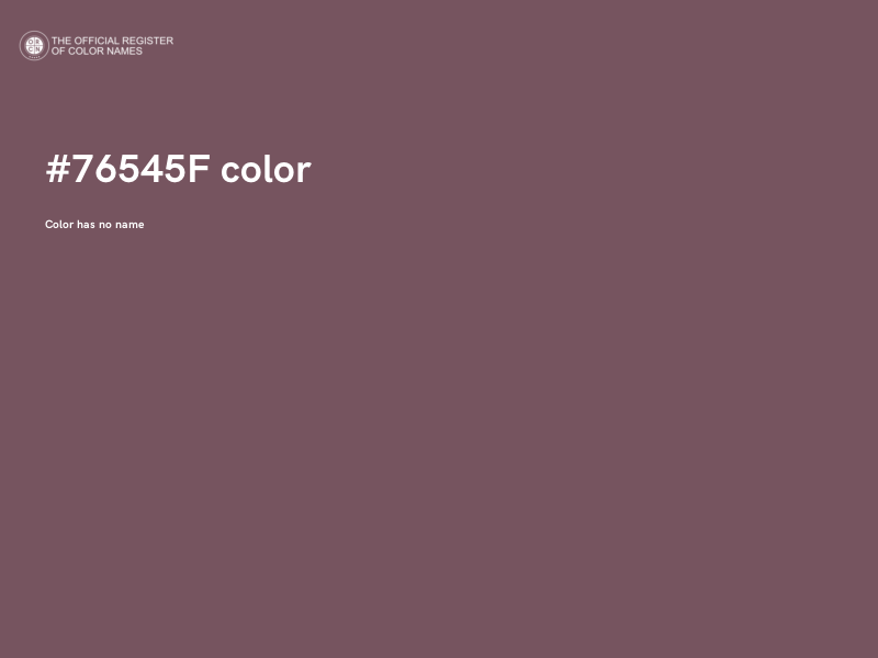 #76545F color image