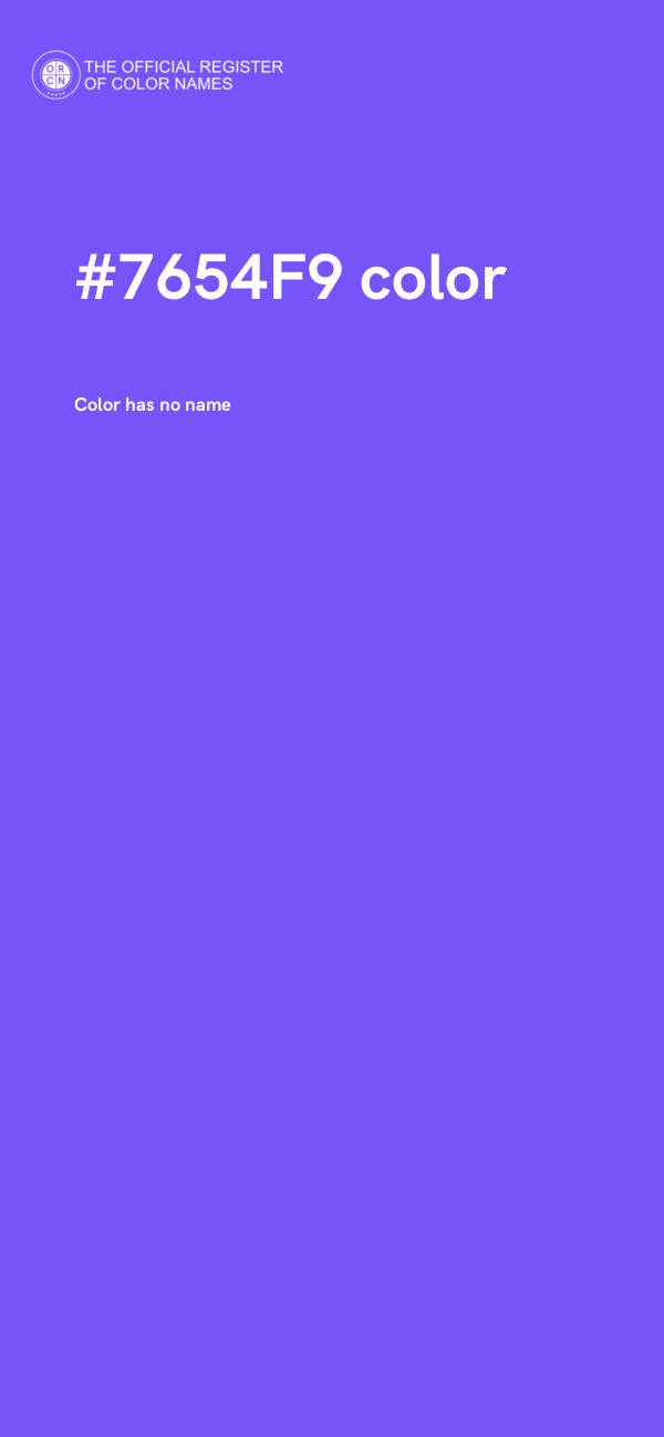 #7654F9 color image