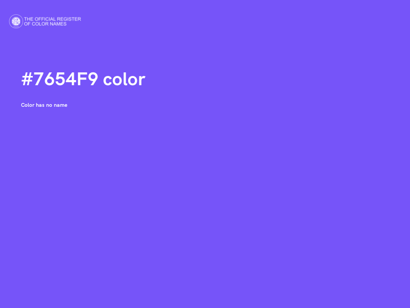 #7654F9 color image