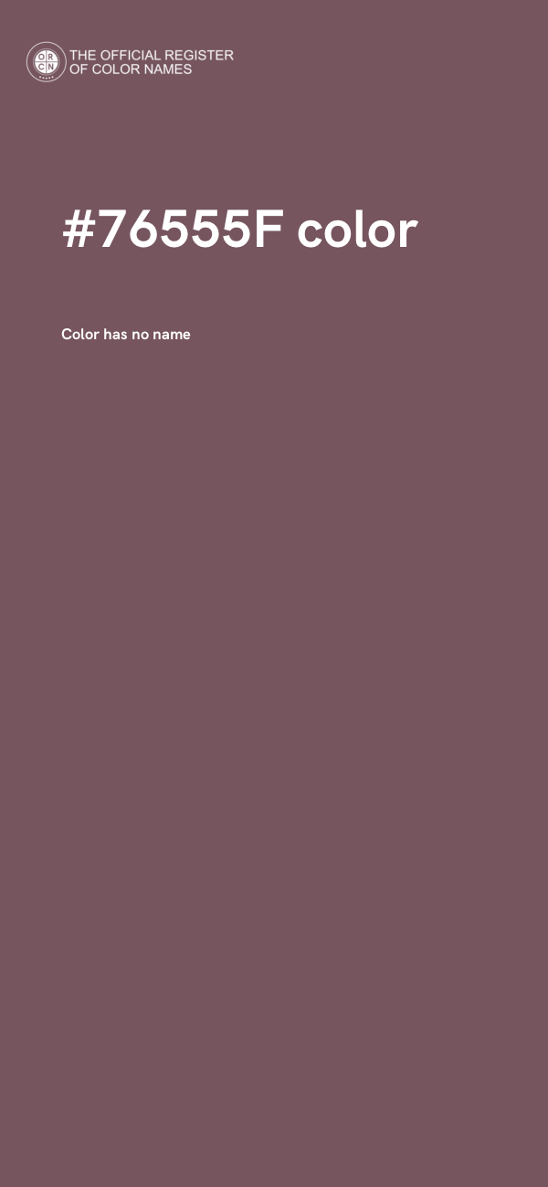 #76555F color image