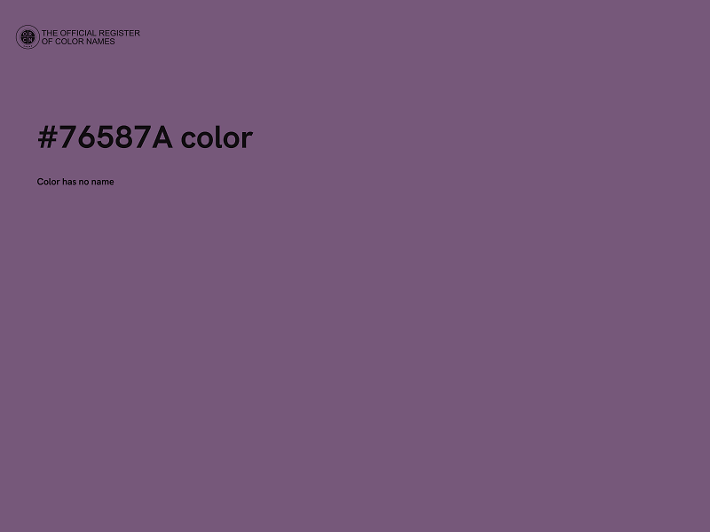 #76587A color image