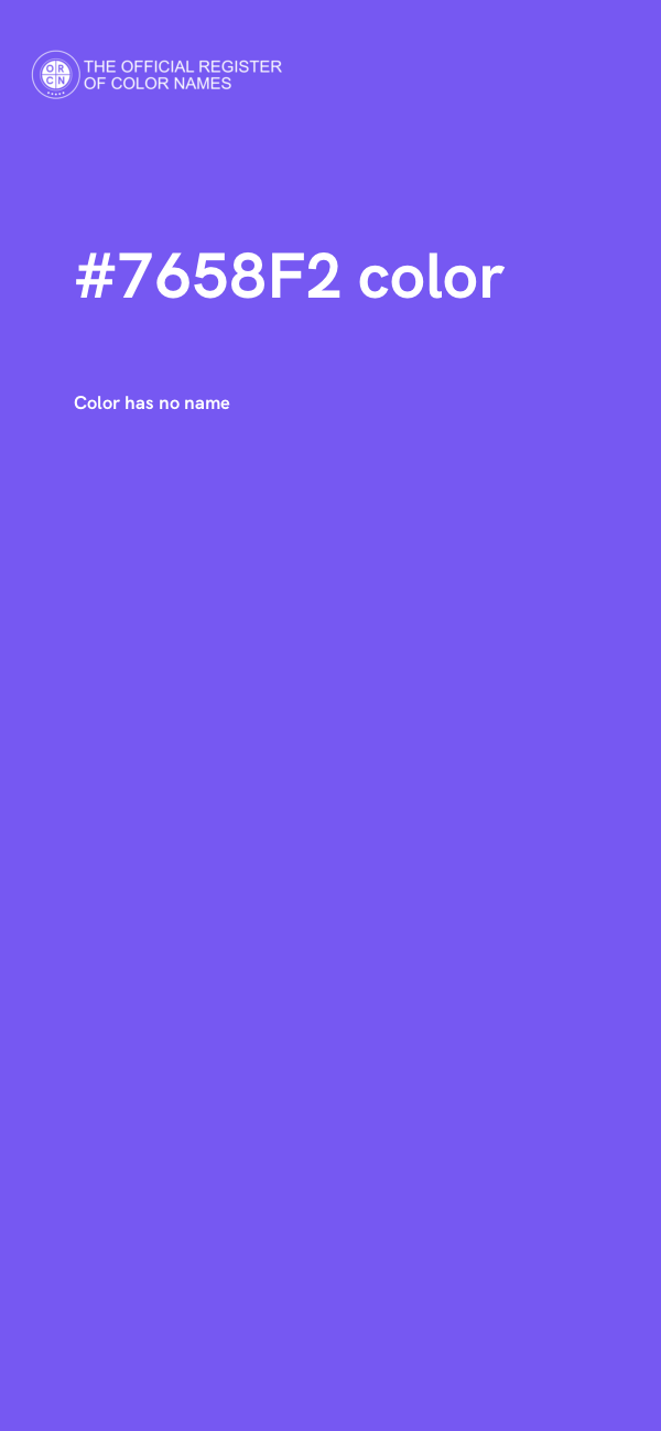 #7658F2 color image