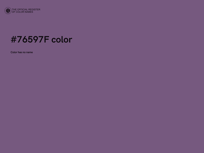 #76597F color image