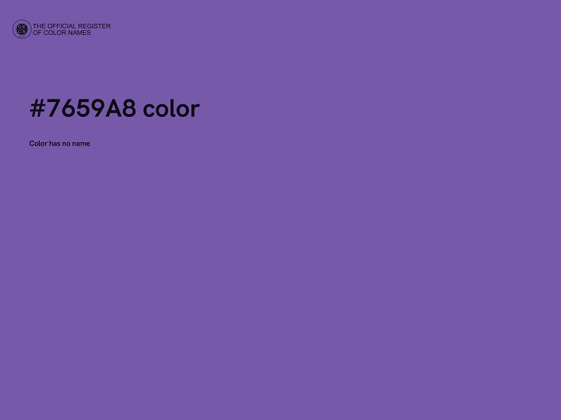 #7659A8 color image