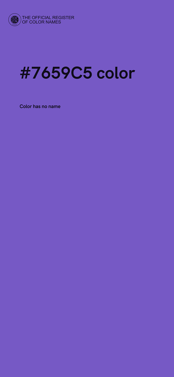 #7659C5 color image