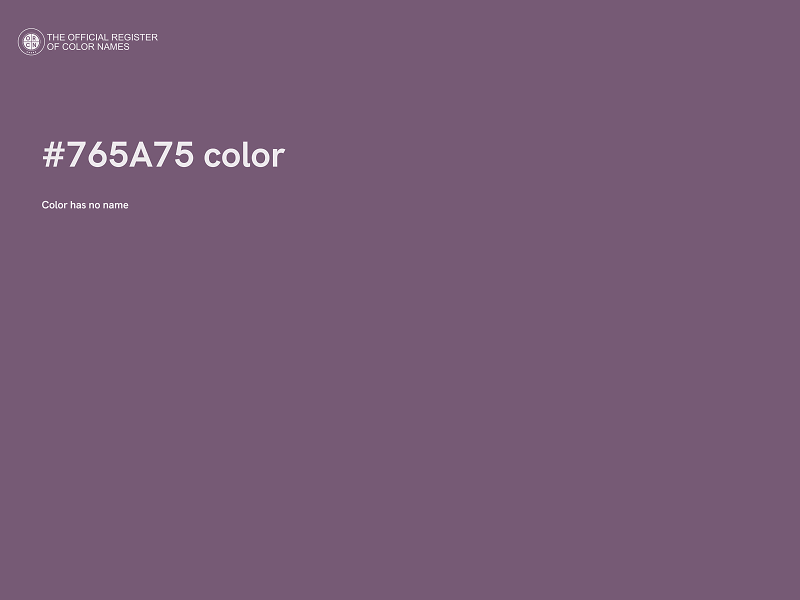 #765A75 color image