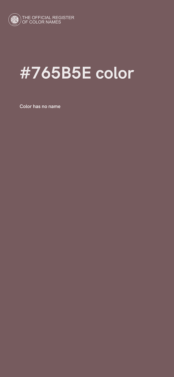 #765B5E color image