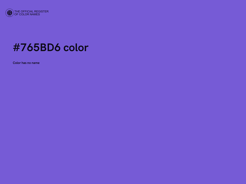 #765BD6 color image