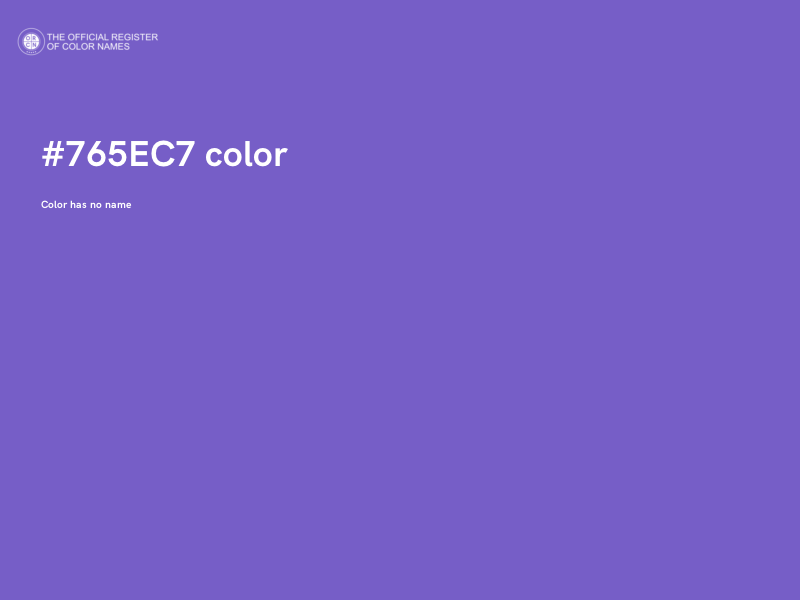 #765EC7 color image