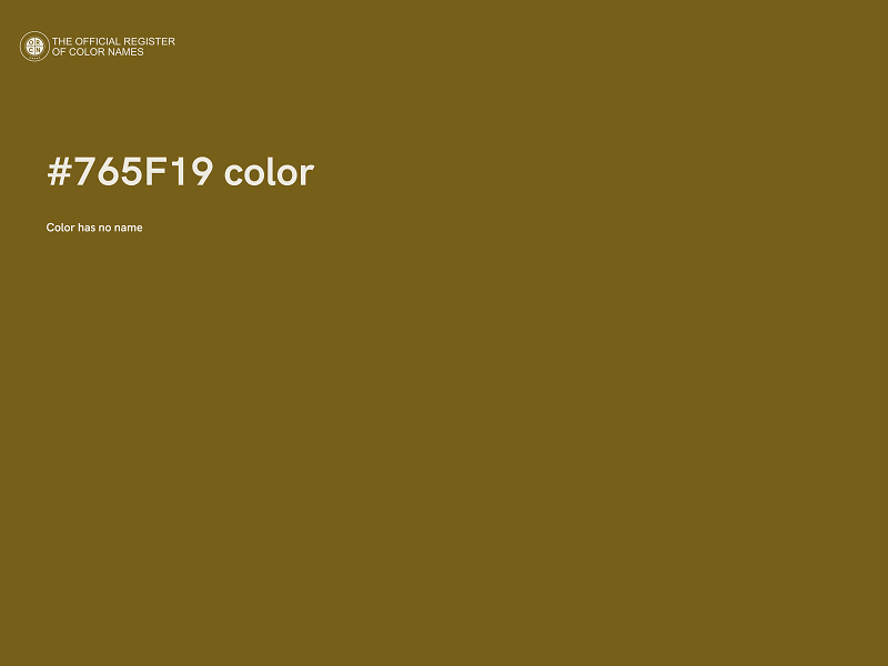 #765F19 color image