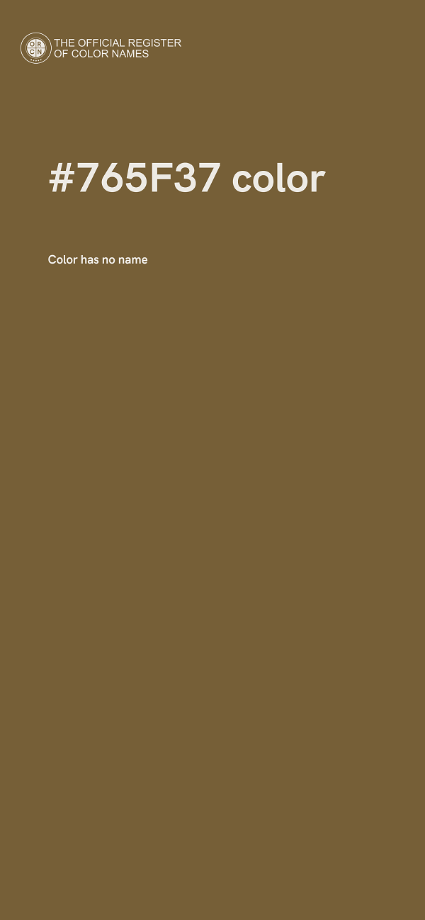 #765F37 color image