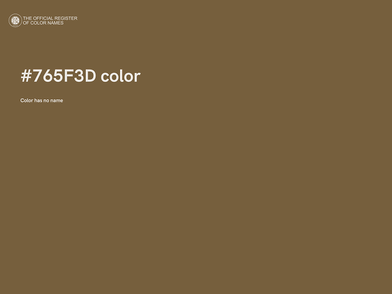 #765F3D color image