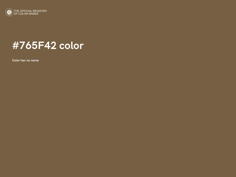 #765F42 color image