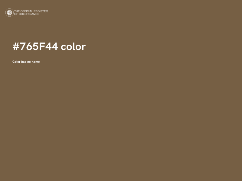 #765F44 color image