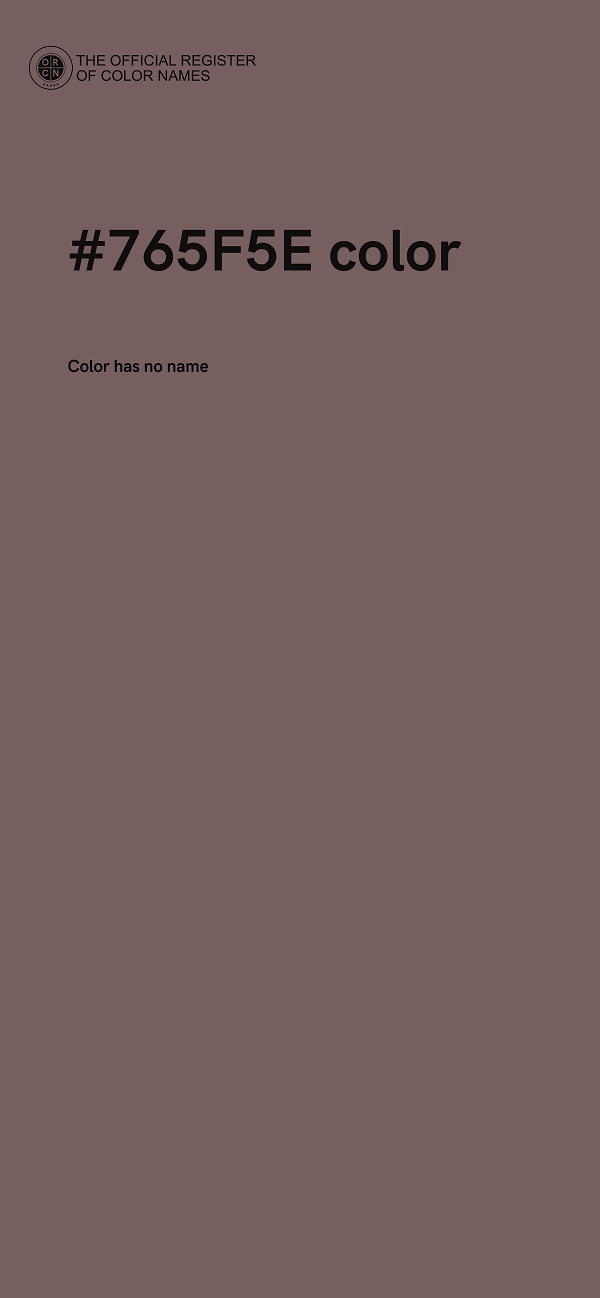 #765F5E color image