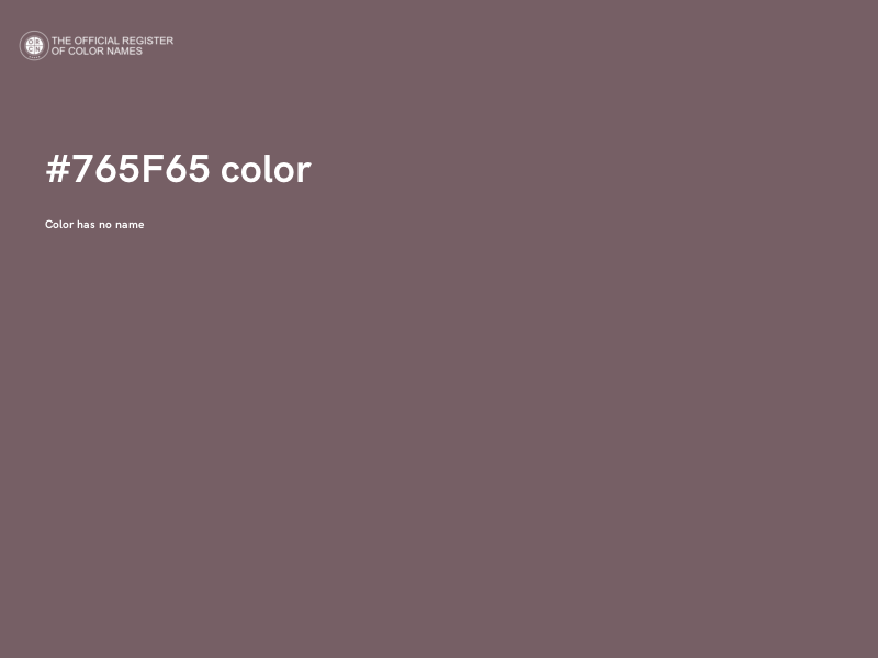 #765F65 color image