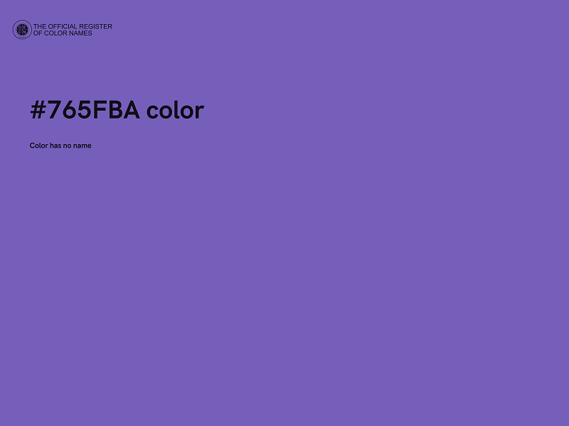 #765FBA color image