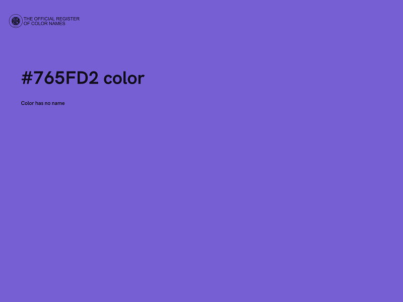 #765FD2 color image