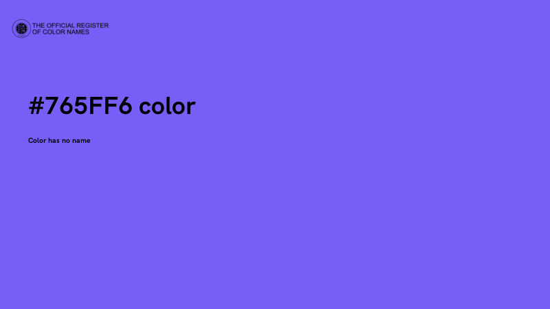 #765FF6 color image