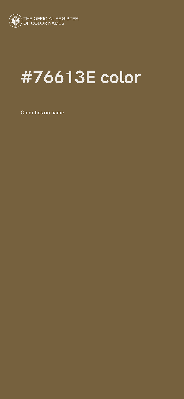 #76613E color image