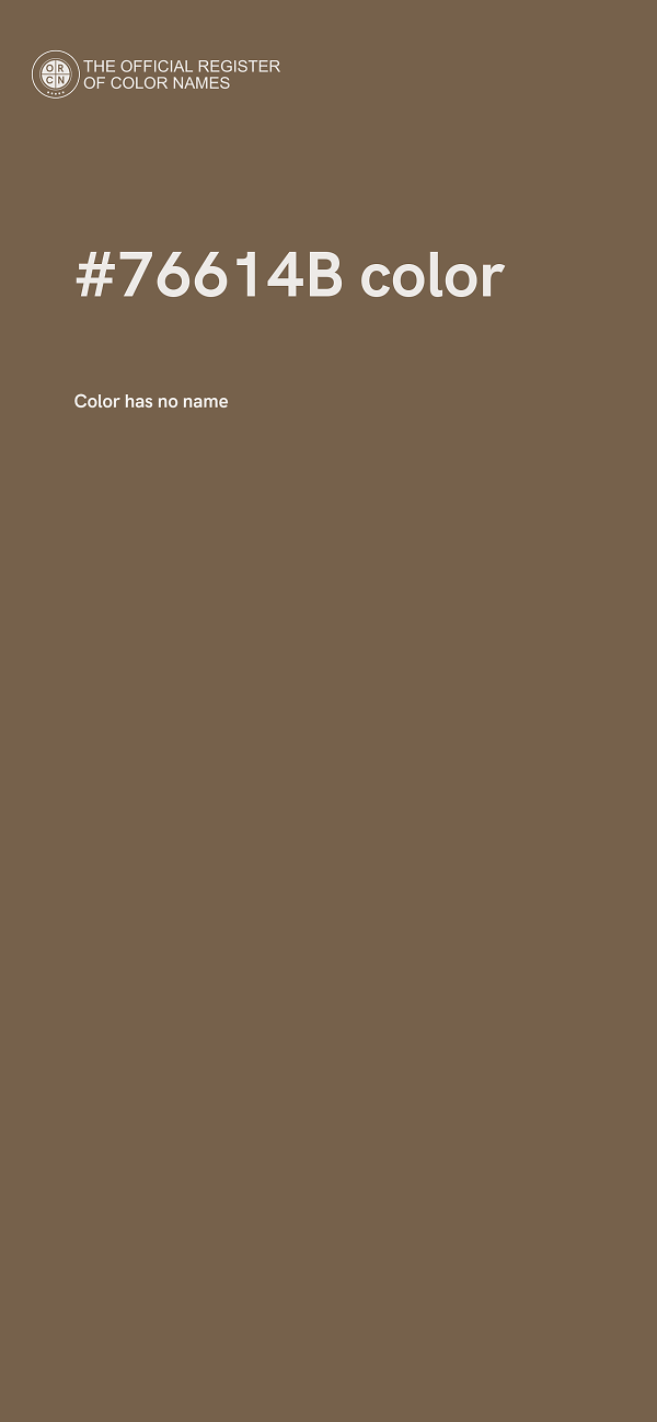 #76614B color image