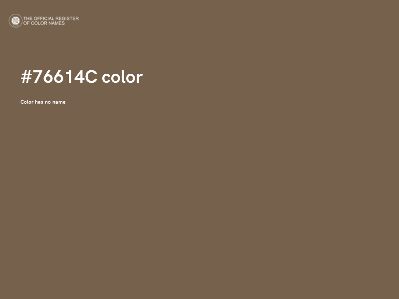 #76614C color image