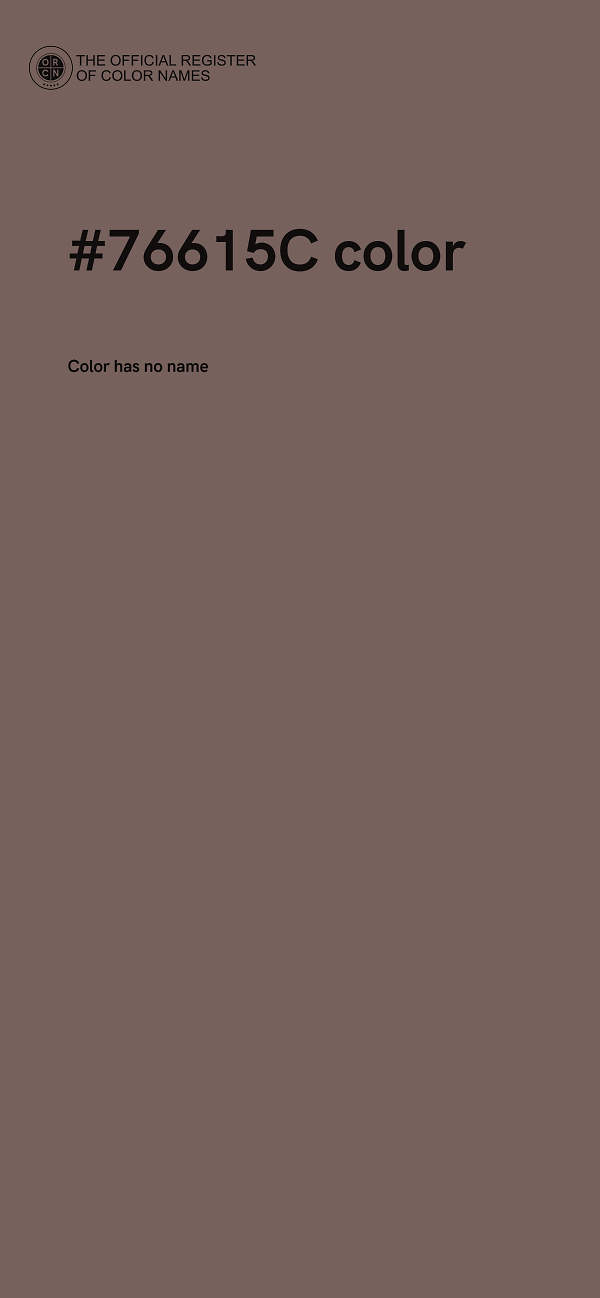 #76615C color image