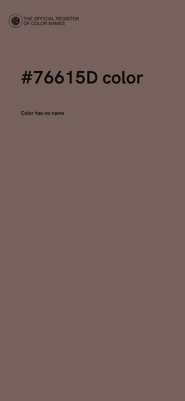 #76615D color image
