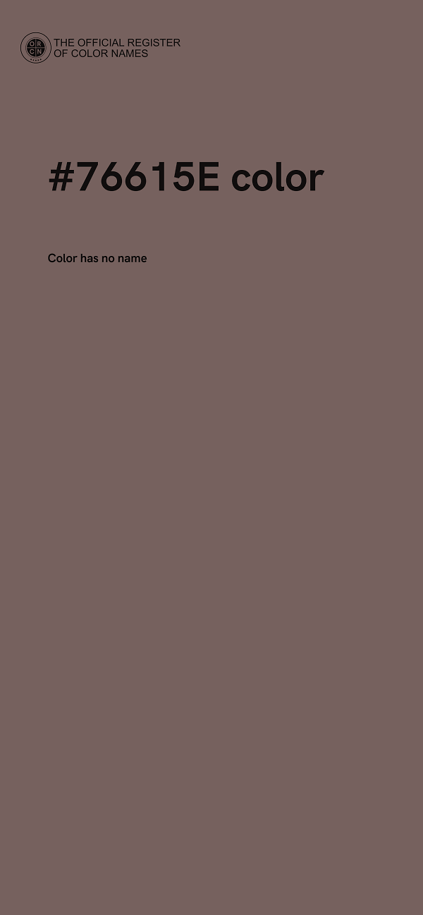 #76615E color image