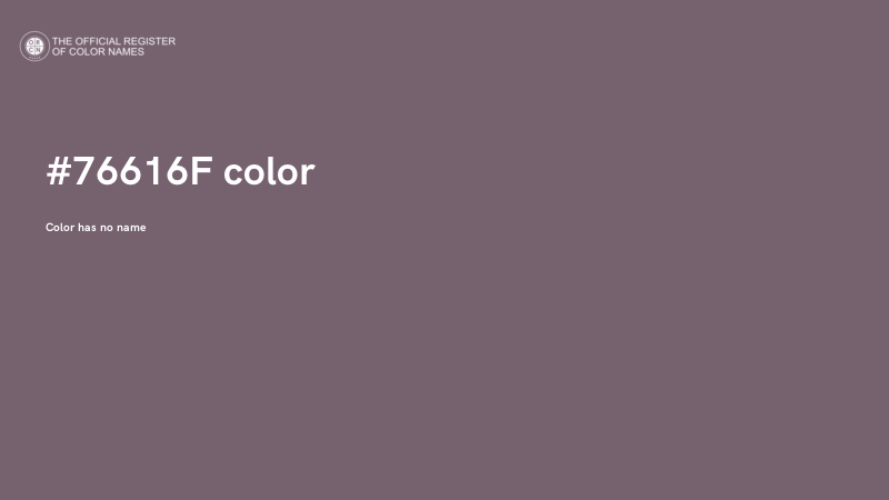 #76616F color image