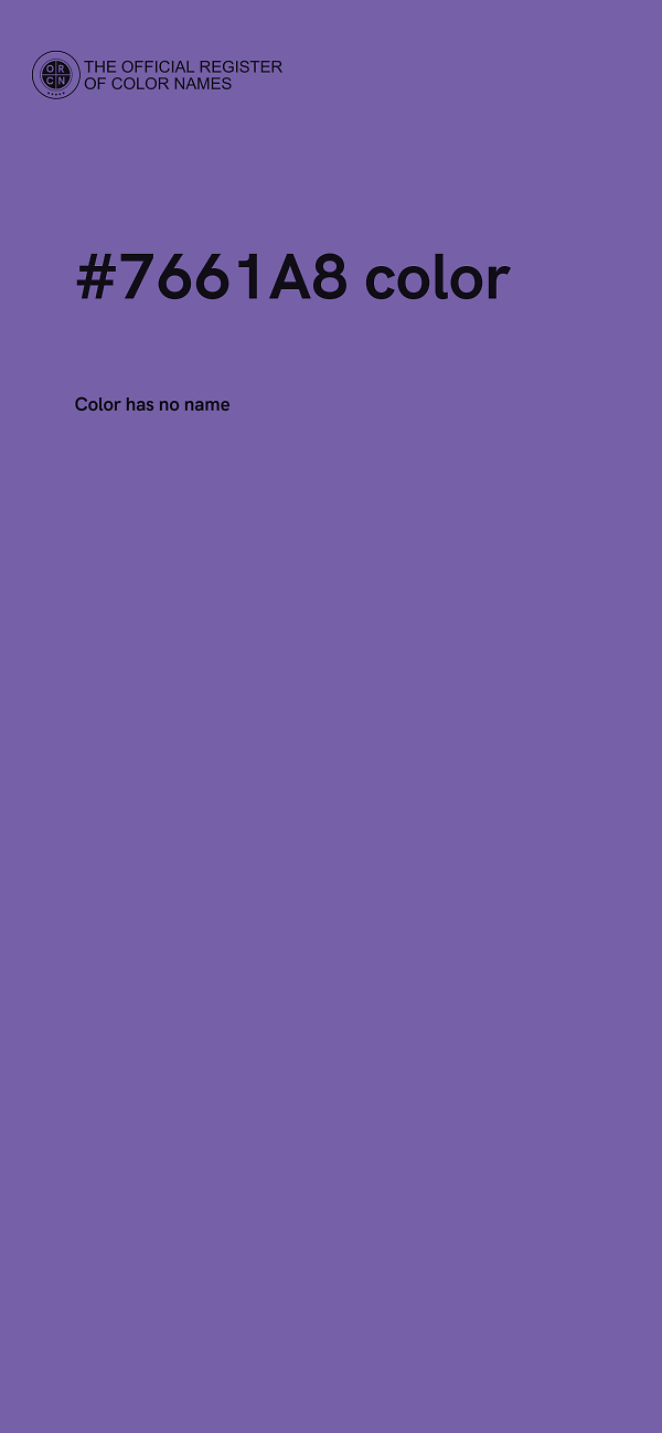 #7661A8 color image