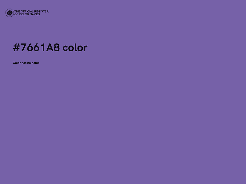 #7661A8 color image