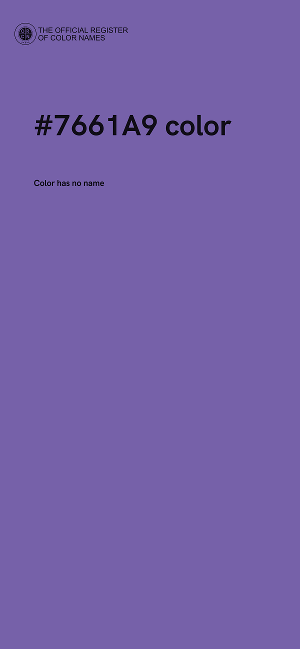 #7661A9 color image