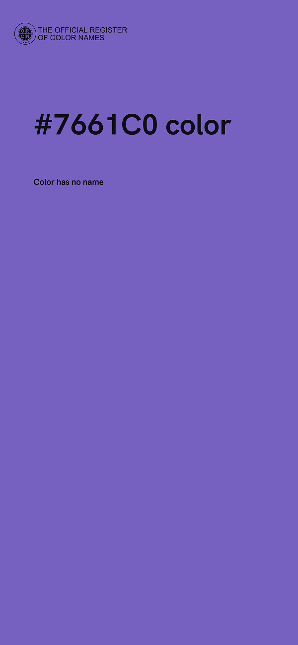 #7661C0 color image