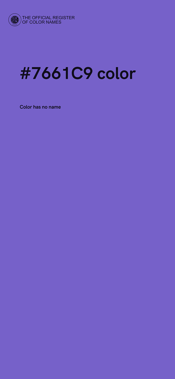 #7661C9 color image