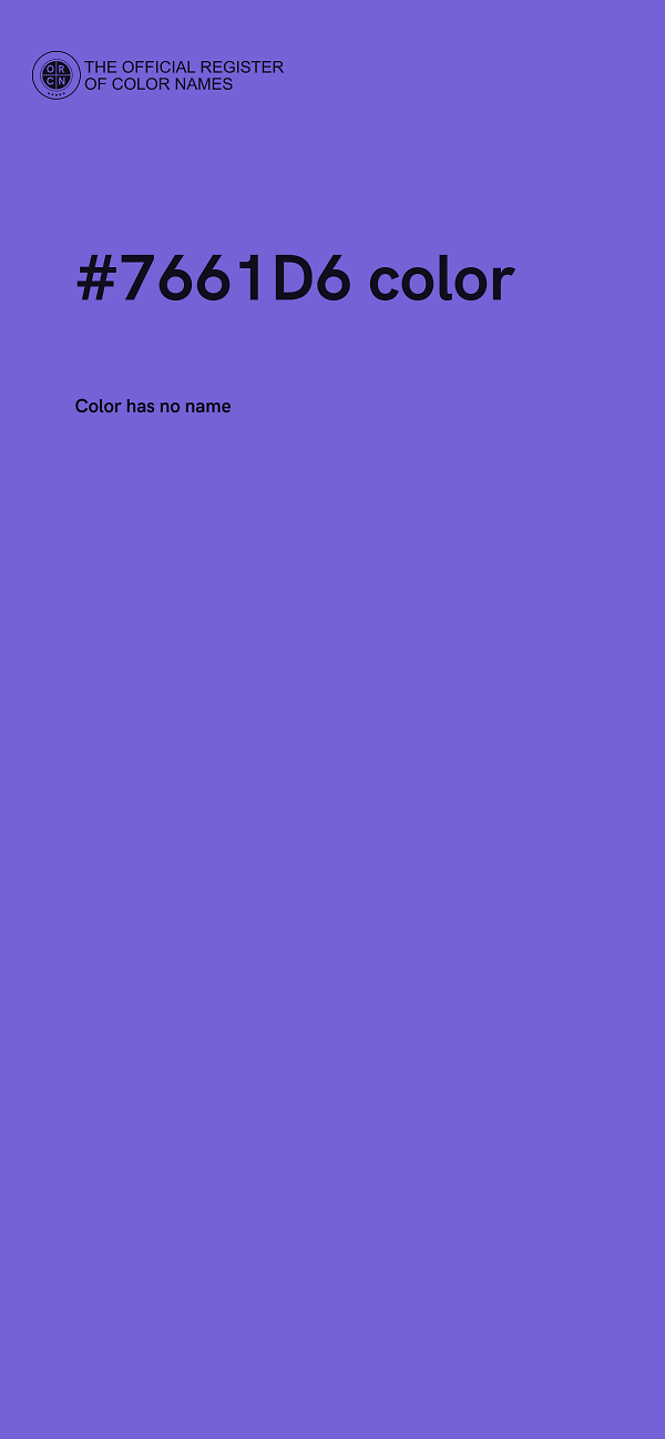 #7661D6 color image