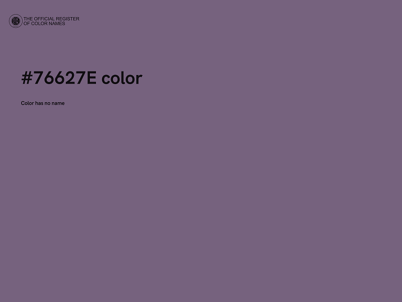 #76627E color image