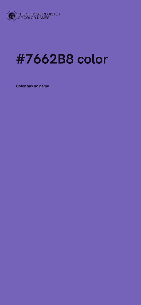 #7662B8 color image