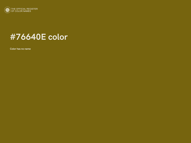 #76640E color image
