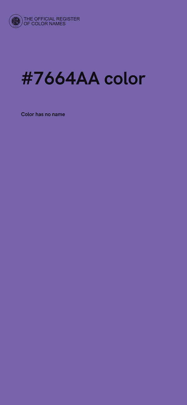#7664AA color image