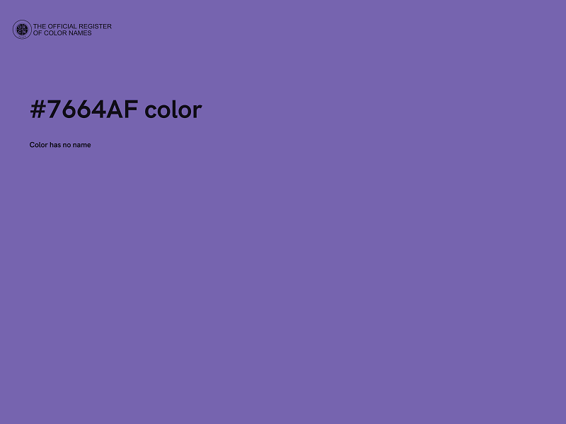 #7664AF color image